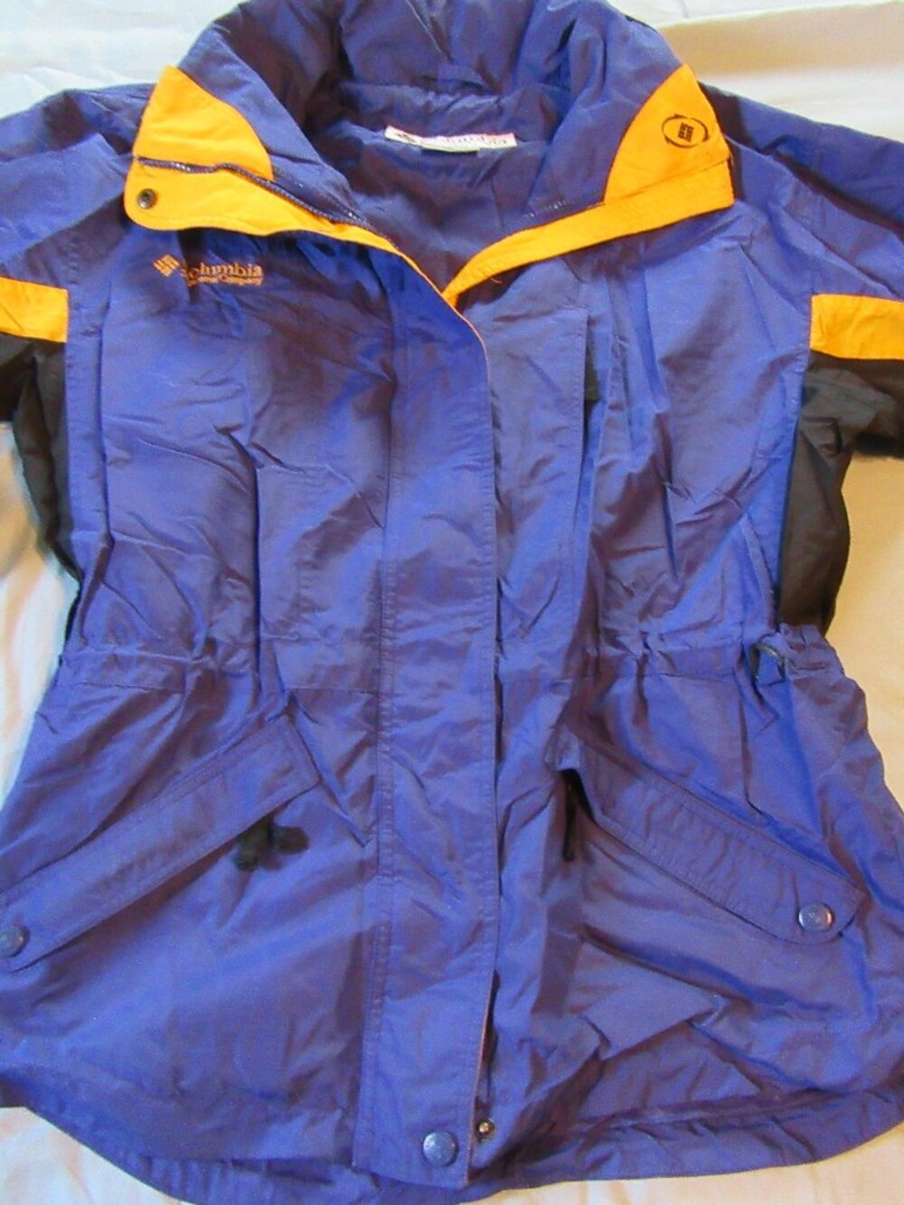 Vtg Columbia Womens Longs Peak Parka Winter Coat / Jacket Sz S Blue